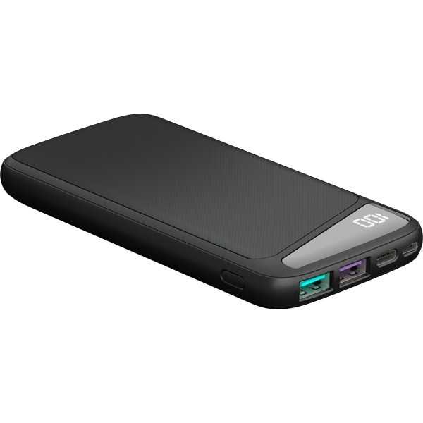 Pikalatausvirtapankki 10 000 mAh virransyötöllä