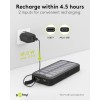 Ulkokäyttöön tarkoitettu aurinkokennovirtapankki 20 000 mAh virransyötöllä