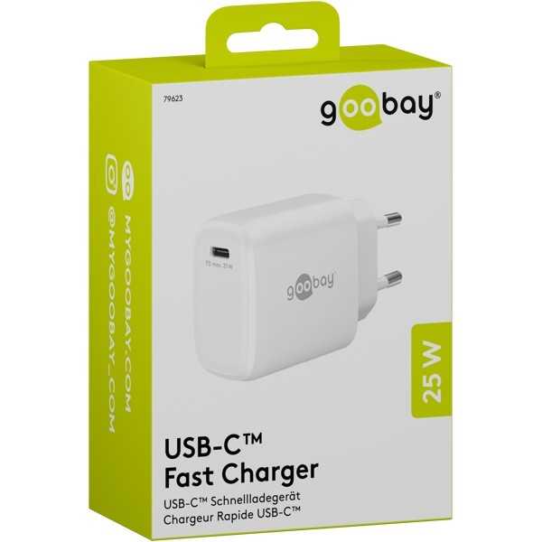 25 W USB-C PD GaN -pikalaturi, valkoinen