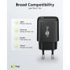 25 W USB-C PD GaN -pikalaturi, musta