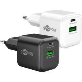 20 W USB-C PD GaN -kaksoispikalaturi, musta