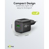 20 W USB-C PD GaN -kaksoispikalaturi, musta