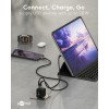 20 W USB-C PD GaN -kaksoispikalaturi, musta