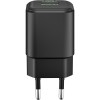 20 W USB-C PD GaN -kaksoispikalaturi, musta