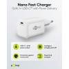 65 W USB-C PD GaN -pikalaturi Nano, valkoinen