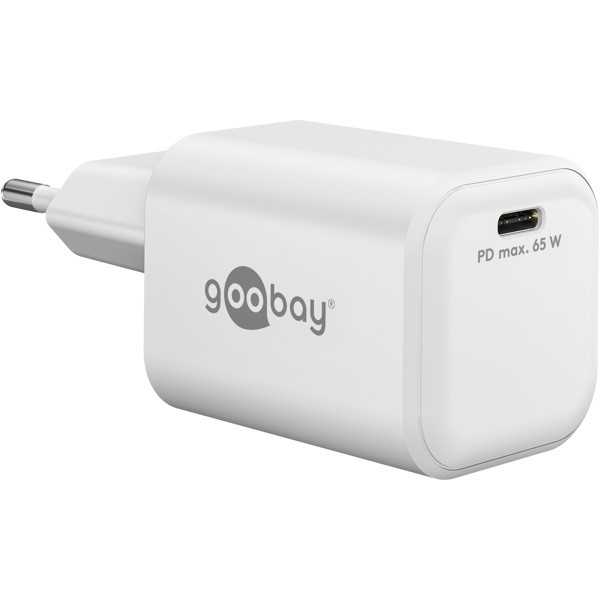 65 W USB-C PD GaN -pikalaturi Nano, valkoinen
