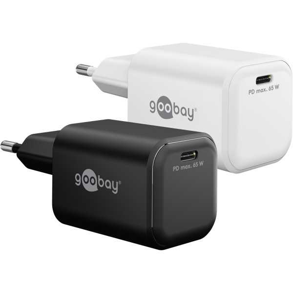 65 W USB-C PD GaN -pikalaturi Nano, musta