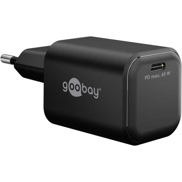 65 W USB-C PD GaN -pikalaturi Nano, musta