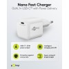 30 W USB-C PD GaN -pikalaturi Nano, valkoinen