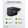 30 W USB-C PD GaN -pikalaturi Nano, musta