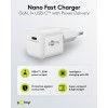 20 W USB-C PD GaN -pikalaturi Nano, valkoinen