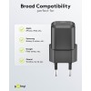 20 W USB-C PD GaN -pikalaturi Nano, musta