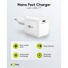 20 W USB-C PD GaN -pikalaturi Nano, valkoinen