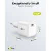 20 W USB-C PD GaN -pikalaturi Nano, valkoinen