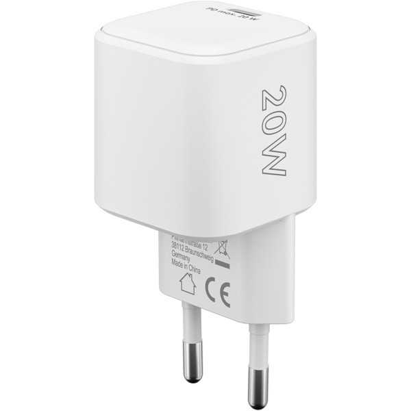 20 W USB-C PD GaN -pikalaturi Nano, valkoinen