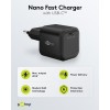 20 W USB-C PD GaN -pikalaturi Nano, musta