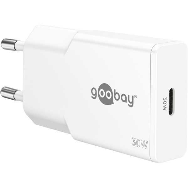 30 W USB-C PD GaN -pikalaturi, ohut, valkoinen