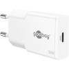 30 W USB-C PD GaN -pikalaturi, ohut, valkoinen