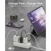 30 W USB-C PD GaN -pikalaturi, ohut, musta