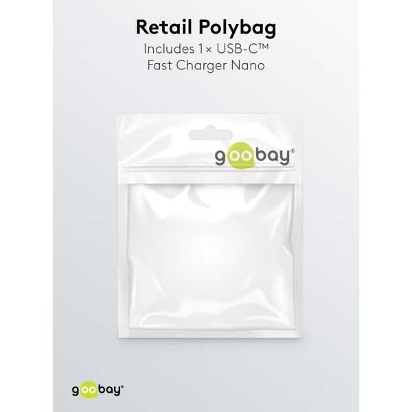 30 W USB-C PD GaN -pikalaturi Nano, musta