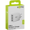 30 W USB-A -moniporttilaturi, valkoinen