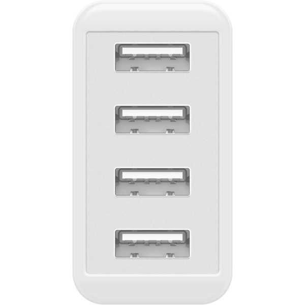 30 W USB-A -moniporttilaturi, valkoinen