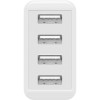 30 W USB-A -moniporttilaturi, valkoinen