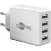 30 W USB-A -moniporttilaturi, valkoinen