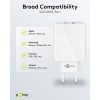 28 W USB-A QC -kaksoispikalaturi, valkoinen
