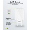 28 W USB-A QC -kaksoispikalaturi, valkoinen