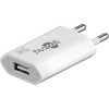5 W USB-A-laturi, valkoinen