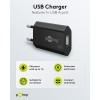 5 W USB-A-laturi musta