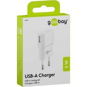 5 W USB-A-laturi, valkoinen