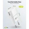 5 W USB-A-laturi, valkoinen