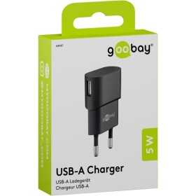 5 W USB-A-laturi musta