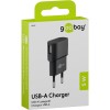 5 W USB-A-laturi musta