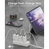 25 W USB-C PD GaN -pikalaturi, ohut, valkoinen