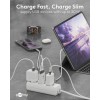 20 W USB-C PD GaN -kaksoispikalaturi, ohut, valkoinen