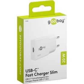 20 W USB-C PD GaN -pikalaturi, ohut, valkoinen