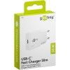 20 W USB-C PD GaN -pikalaturi, ohut, valkoinen