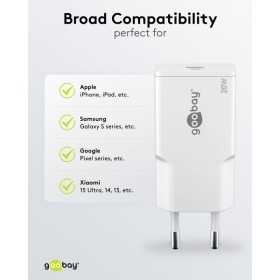 20 W USB-C PD GaN -pikalaturi, ohut, valkoinen