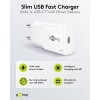 20 W USB-C PD GaN -pikalaturi, ohut, valkoinen