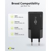 20 W USB-C PD GaN -pikalaturi, ohut, musta