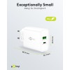 30 W USB-C PD GaN -kaksoispikalaturi, valkoinen