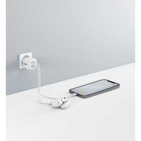 35 W USB-C PD GaN -kaksoispikalaturi, nano, valkoinen