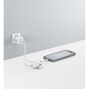 35 W USB-C PD GaN -kaksoispikalaturi, nano, valkoinen