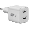 35 W USB-C PD GaN -kaksoispikalaturi, nano, valkoinen