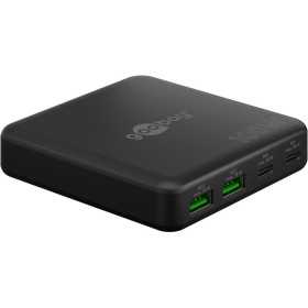 100 W USB-C PD GaN -moniporttipöytälaturi, musta