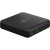 100 W USB-C PD GaN -moniporttipöytälaturi, musta