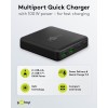 100 W USB-C PD GaN -moniporttipöytälaturi, musta